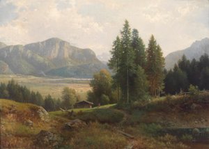 Partie am Kochelsee by Ludwig Sckell
